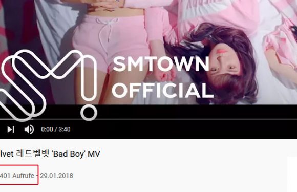 Bad Boy erreicht als erster Red Velvet Song 300 Mio. Views