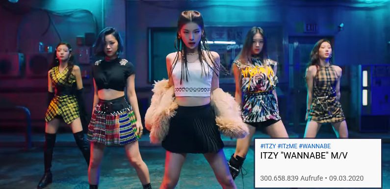 ITZY’s „Wannabe“ erreicht als ihr erstes MV 300 Mio. Views