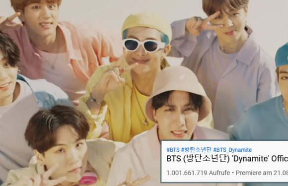 BTS‘ Dynamite hat 1 Mrd. Views erreicht! #DynamiteTo1B