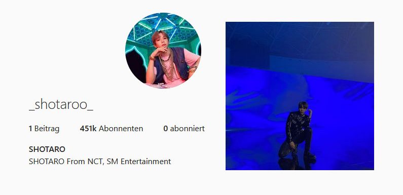 NCT’s Shotaro hat nun einen Instagram-Account!