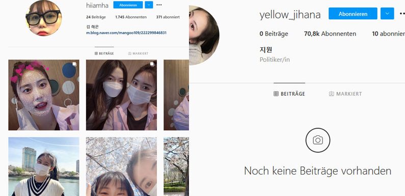 Sunn & YeAh von cignature haben eigene Instagram-Accounts