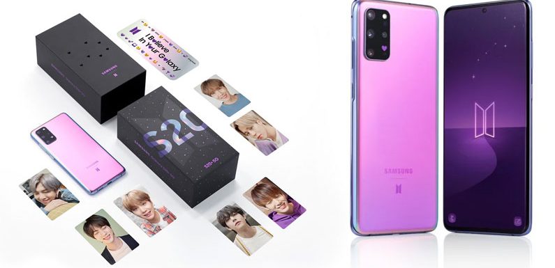 Das Samsung Galaxy S20+ in der BTS Edition