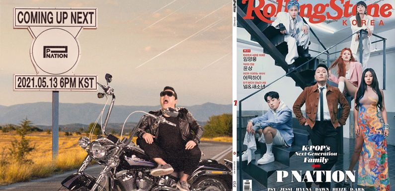 P Nation kündigt ein Comeback an & ist auf dem Rolling Stones Cover