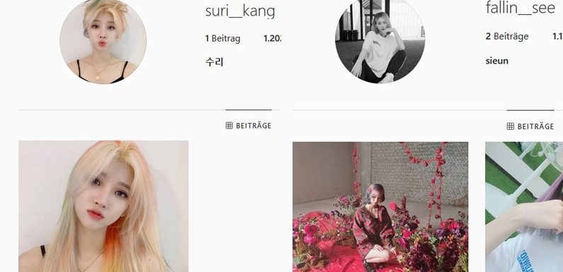 Suri & Sieun von CHECKMATE haben nun eigene Instagram Accounts