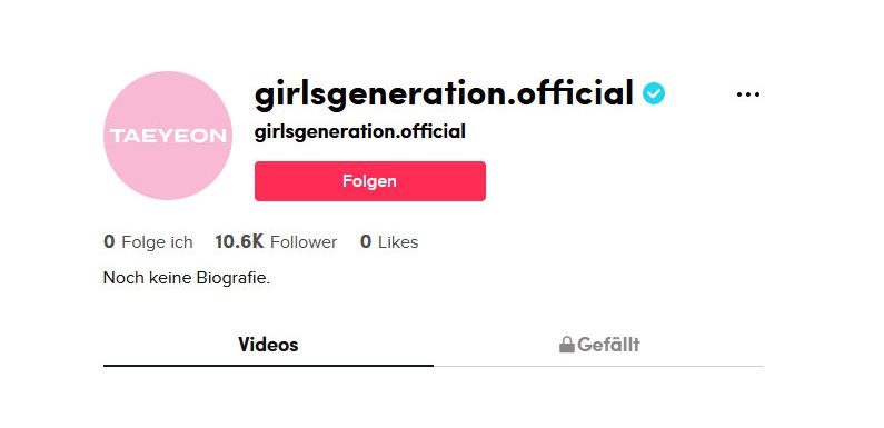 SNSD haben nun einen eigenen TikTok Account