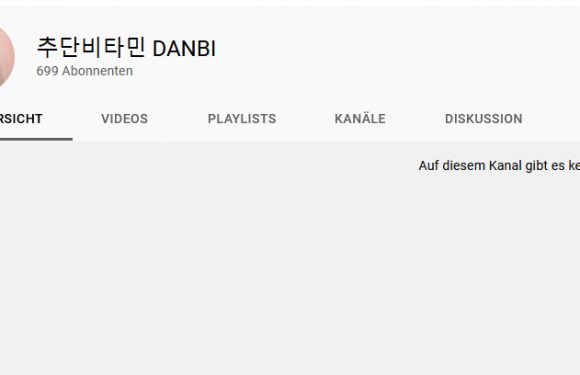 Danbi hat nun einen YouTube Kanal