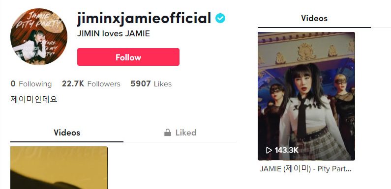 Jamie hat nun einen offiziellen TikTok Account