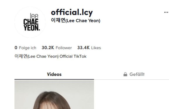Lee Chaeyeon hat nun einen eigenen TikTok Account