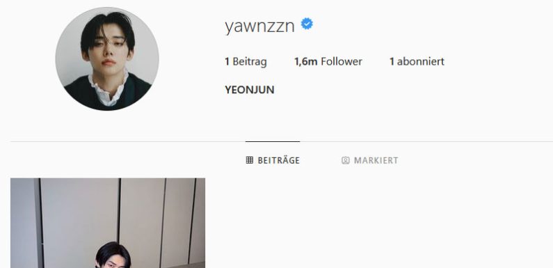 TXTs Yeonjun hat nun einen eigenen Instagramaccount