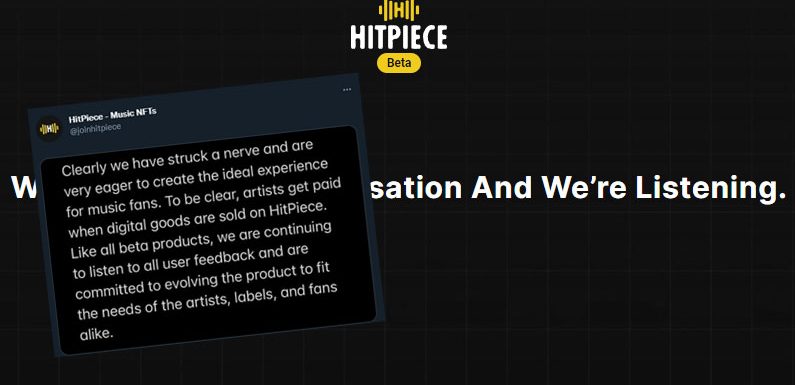 Webseite HitPiece verkauft Musik (auch KPOP!) unerlaubt als NFTs